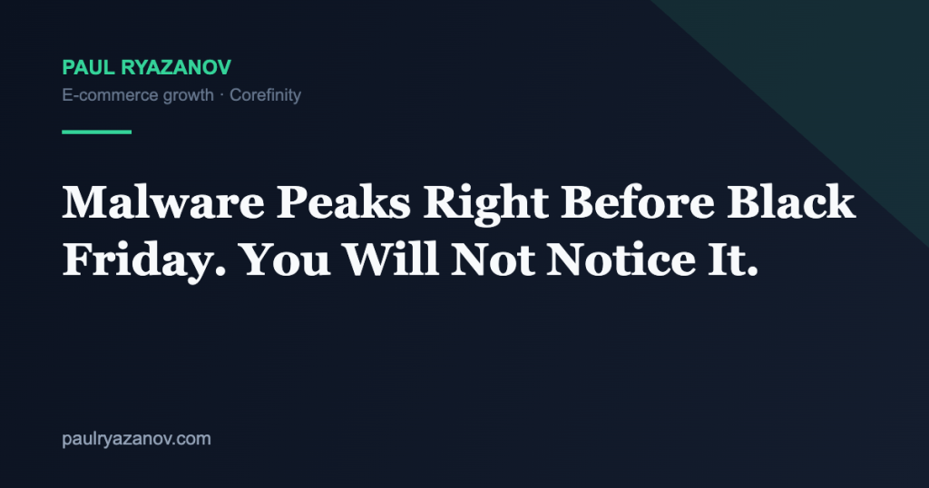 Malware Peaks Right Before Black Friday. You Will Not Notice It.
