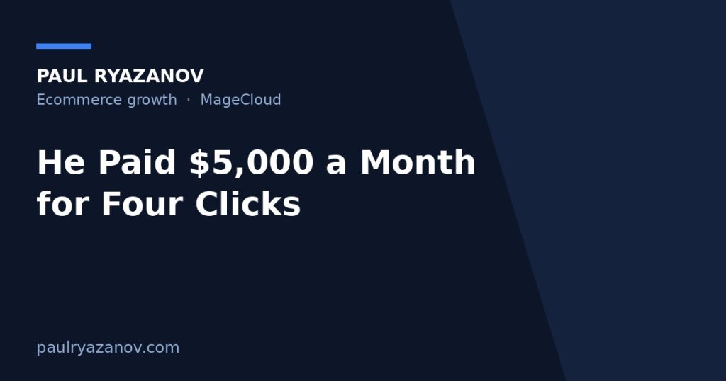 He Paid $5,000 a Month for Four Clicks