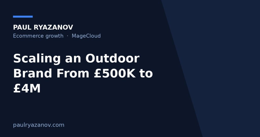 Scaling an Outdoor Brand From £500K to £4M