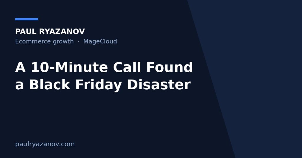 A 10-Minute Call Found a Black Friday Disaster