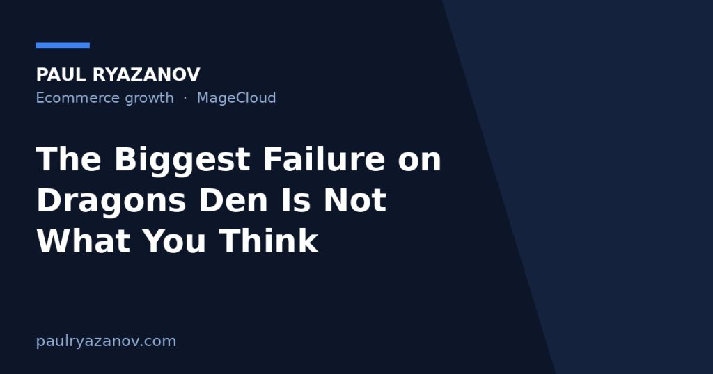 The Biggest Failure on Dragons Den Is Not What You Think