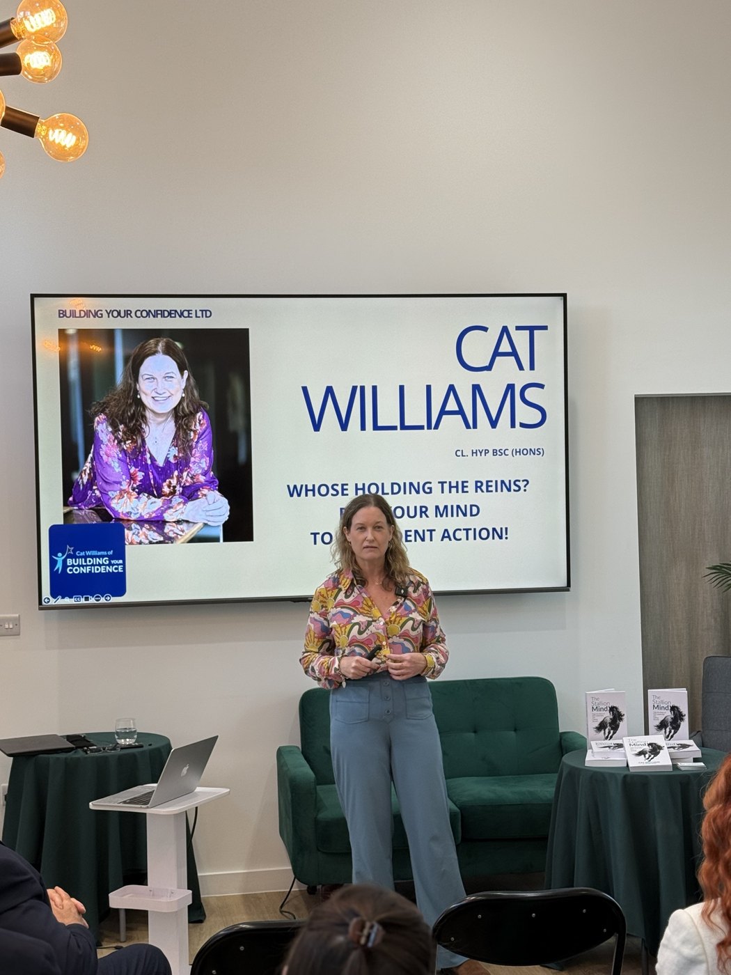Cat Williams presenting Your Mindset for Confident Action at Vision Business Expo Chester 2026